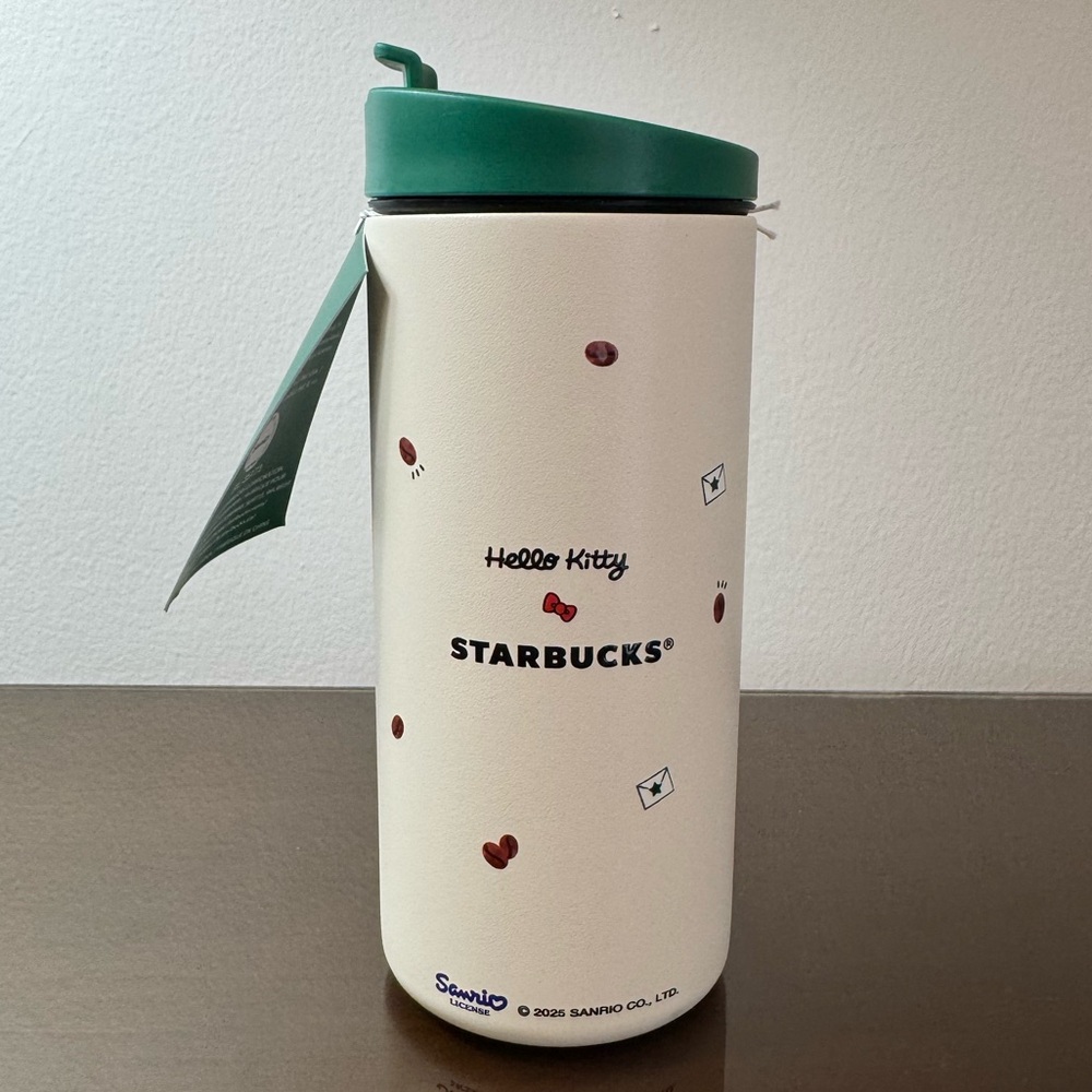 Limited Edition Starbucks Hello Kitty Stainless Steel Tumbler 12 oz. - Picture 3 of 8